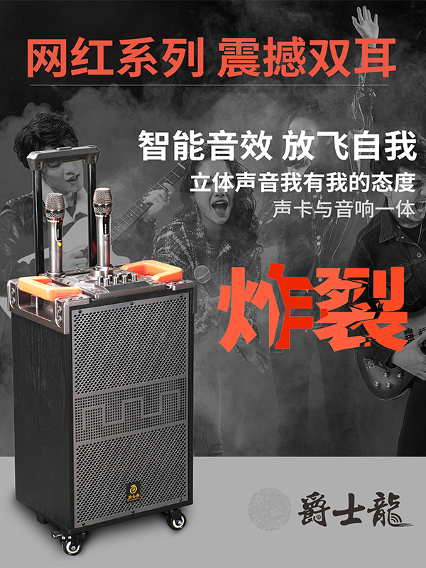 爵士龍F110音響，直播與聚會的首選！